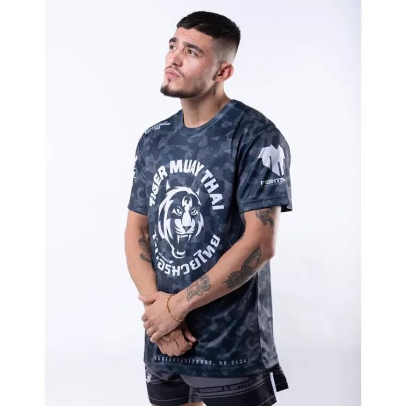 2026Y2K Style Mixed Martial Arts Thai Fighting Quick-Dry Short-Sleeve T-Shirt Men's MMA Training T-Shirt Street Style Sports Top