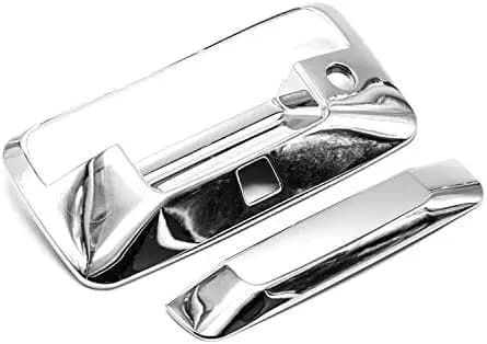 Polished Chrome Tailgate Door Handle Cover for 2014-2018 Chevy Silverado/GMC Sierra 1500 2500HD 3500HD W/Camera Hole
