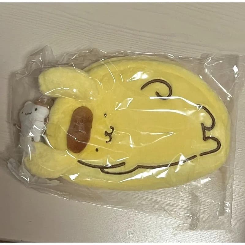 Kawaii giapponese Sanrio Pom Pom Purin Good Friend Mafen'S Birthday Series Peluche Doll Astuccio per cosmetici Kawaii Regalo