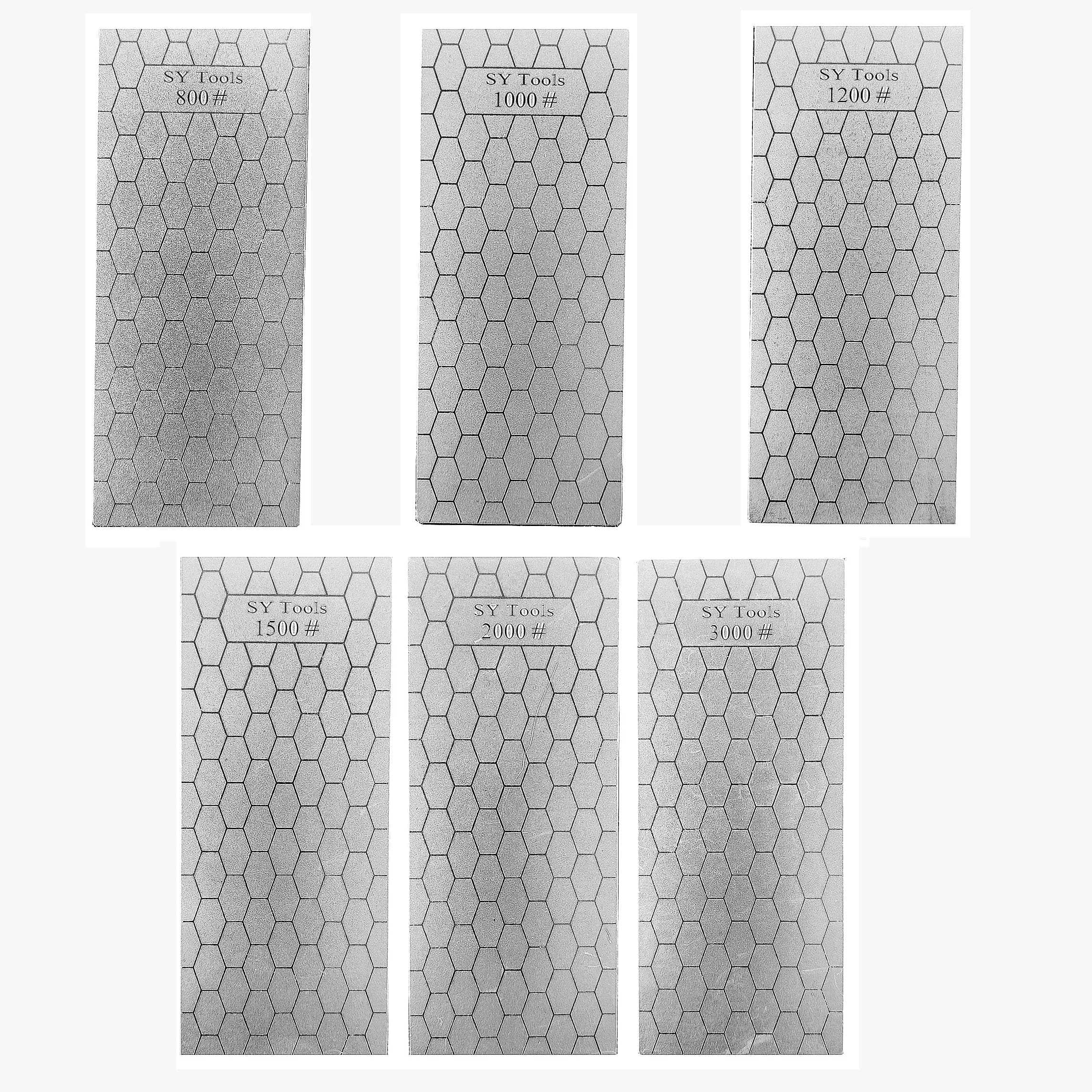 Set di pietre per affilare diamantate a nido d'ape Sistema di affilatura per affilare i coltelli Utensili per affilare i coltelli da cucina per esterni Pietra per affilare