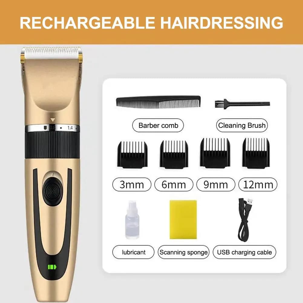 Cordless Hair Clipper Electric Hair Trimmer Shaver For Men Hair Clipper Rechargeable Shavers Barber Hair Cutting Machine