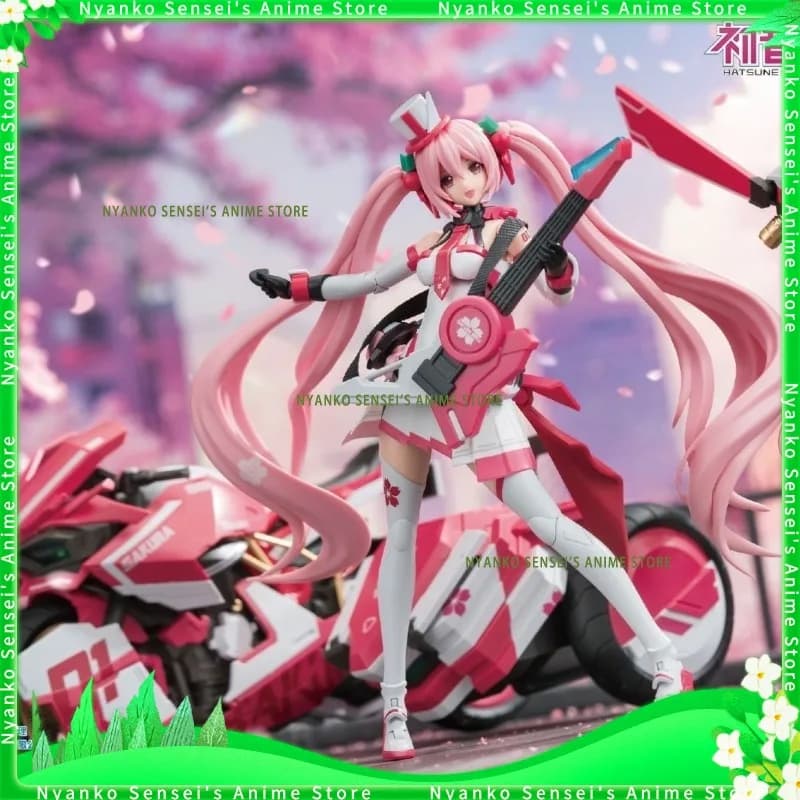 SOSKILL Hatsune Miku Sakura Miku Locomotiva Mobile Suit Girl Assembly Ver. Action Figure da 16 cm Modelli anime Giocattolo da collezione