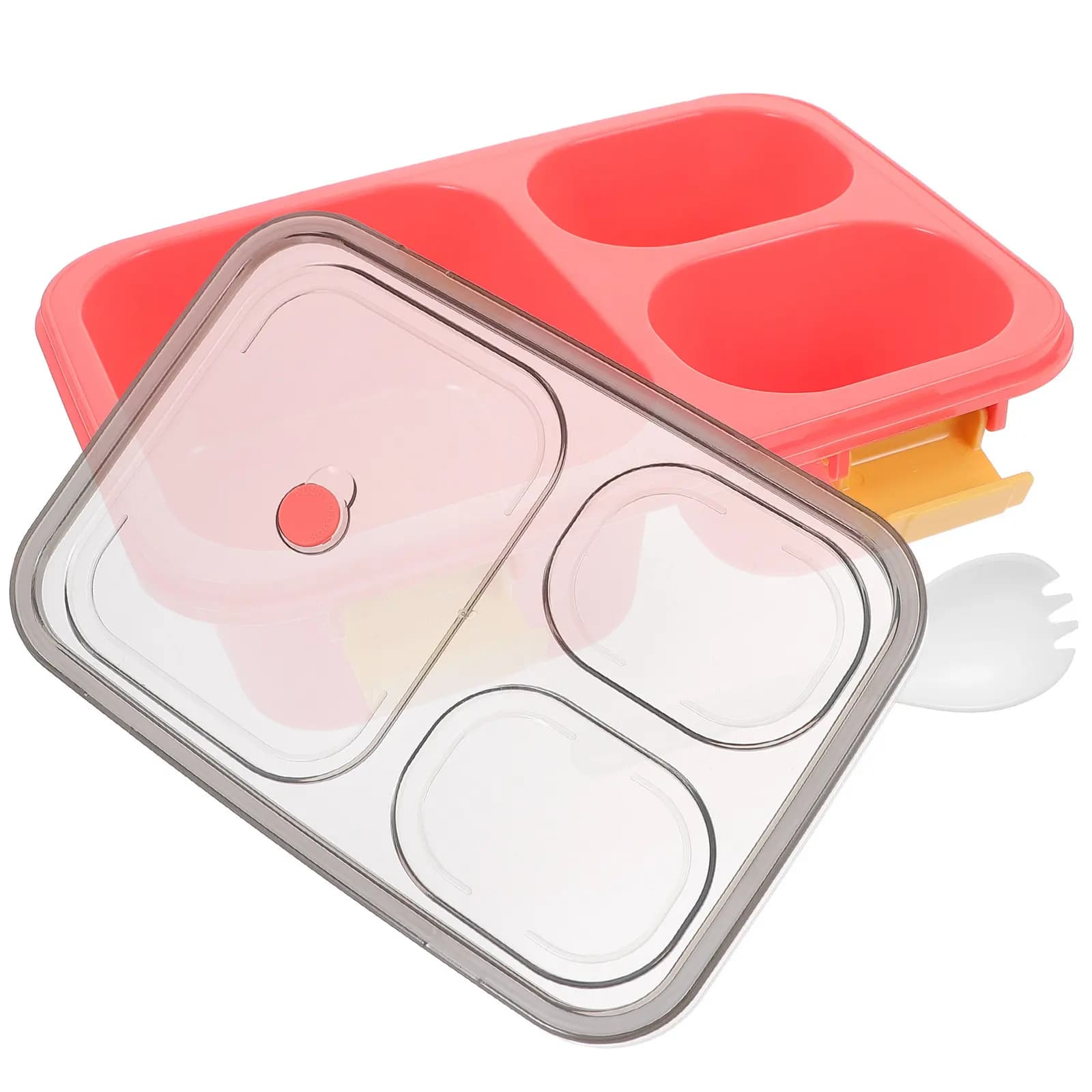 Contenitore per Pranzo Bento Adatto al Microonde, Ermetico, con Scomparti, Portatile e Riutilizzabile, con Coperchio per Adulti