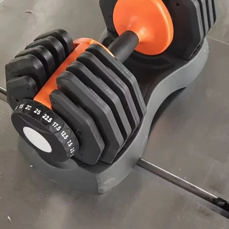 Adjustable Electroplated Steel Plate Dumbbell Set Free Weight Gym Equipment for Home Strength Training 40kg