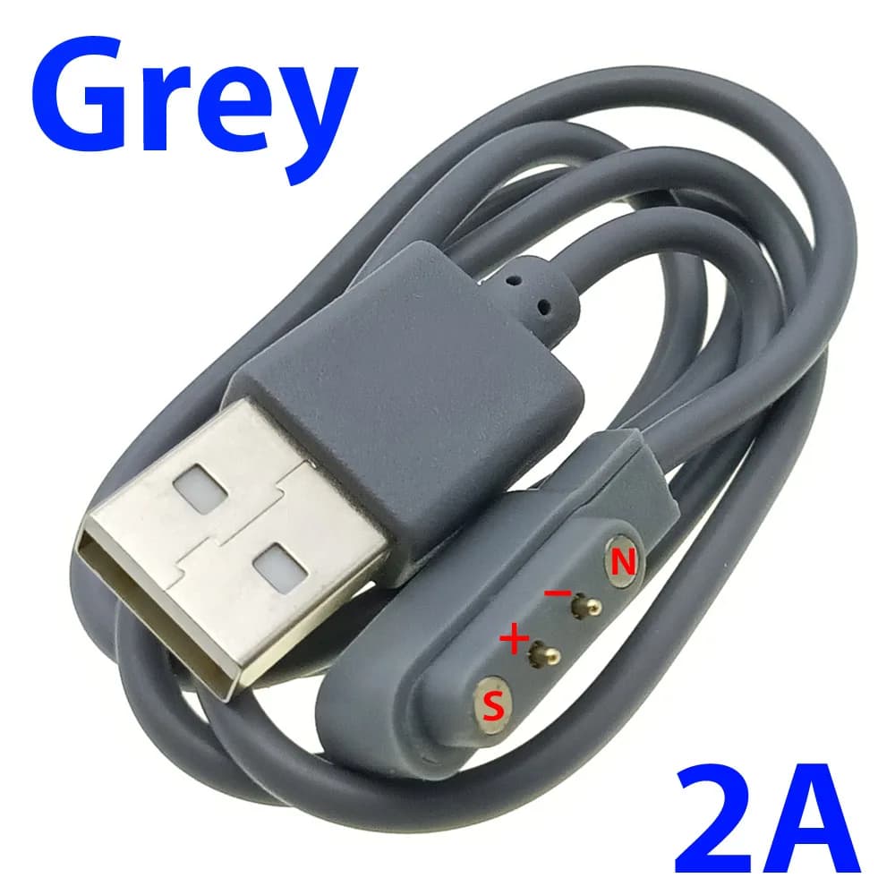 Cavo di ritorno magnetico collegato universale a 2 pin di backup di emergenza per braccialetto Smart Watch Distanza a 2 pin Dati magnetici da 4 mm