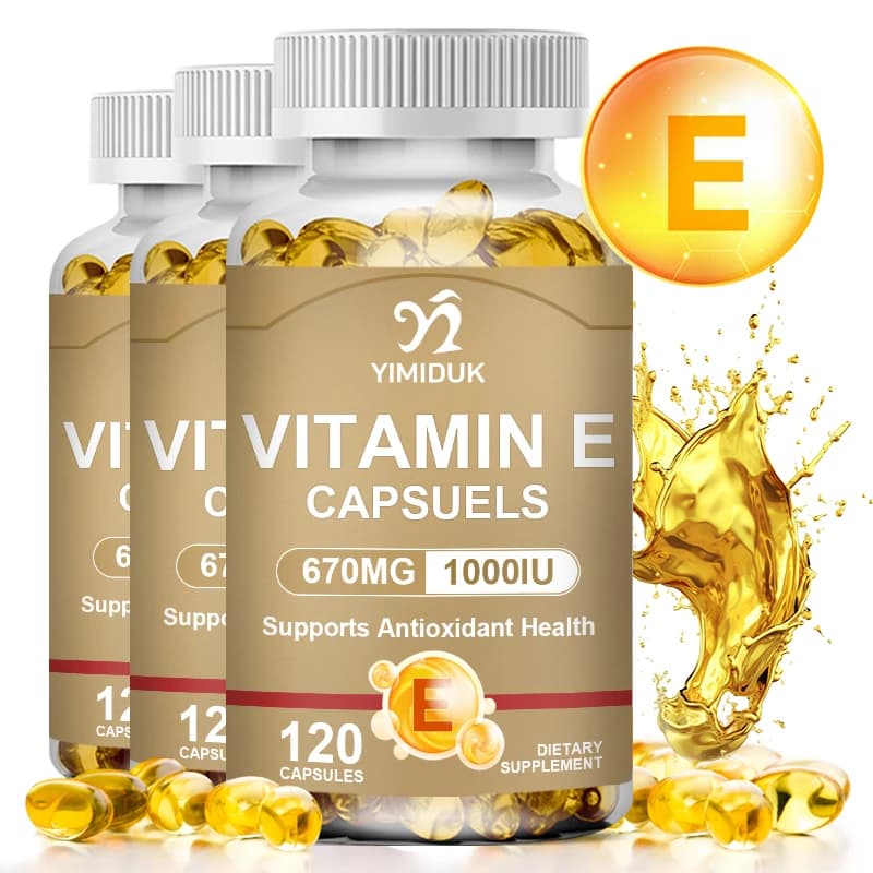 Vitamin E capsules improve rough skin care increase immune system supplement