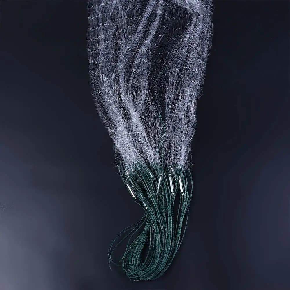 Gabbia per immersione per gamberi all'aperto Linea di pesce Gabbia da pesca in nylon Trappola galleggiante Rete da imbrocco monofilamento Rete da pesca a rete singola