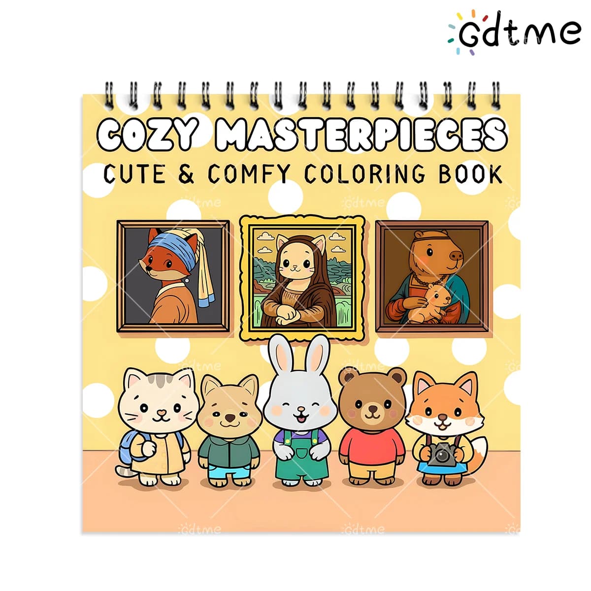 Spiral Bound Cozy Masterpieces Coloring Book for Adult 24 Pages Stress Relief Relaxation Creative Art Painting Drawing Book