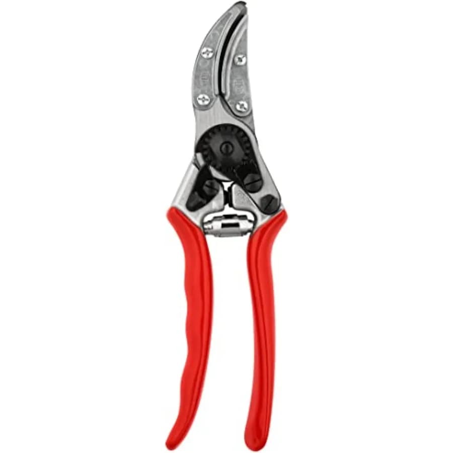 Forbici da Potatura di Precisione 100 Cut and Hold, Forbici Svizzere per Fiori e Rose con Sistema di Presa del Stelo in Argento per Potatura Efficiente