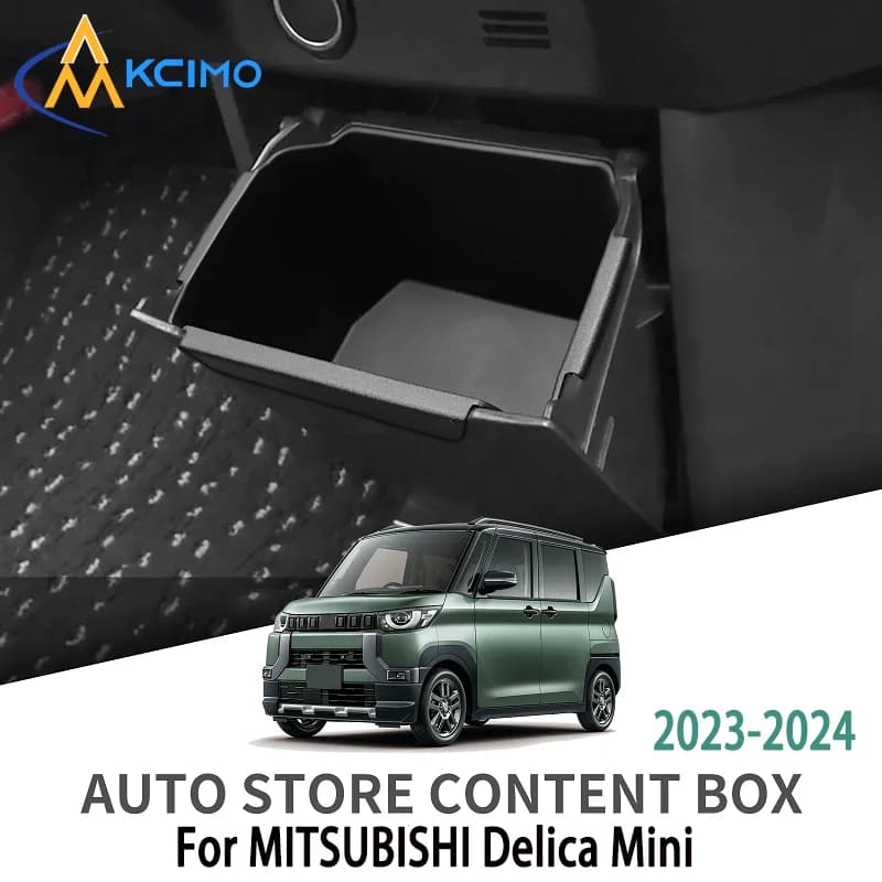 TPE Console Centrale Scatola di Immagazzinaggio Inferiore Vassoio Organizzatore Per MITSUBISHI Delica Mini 2023 2024 Interni Riordino Caso Accessori Auto