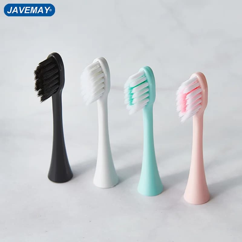 Testina per spazzolini elettrici da 4 pezzi testina per spazzolino sonico testine per spazzolini sbiancanti lavabili per JAVEMAY J210