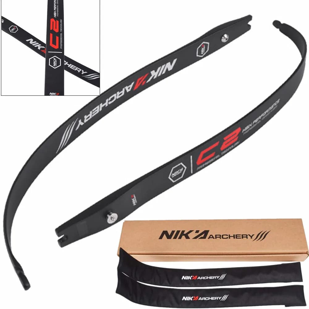 Tiro con l'arco 12-50LBS ILF Interfance Arco ricurvo Arti H25-68 "Fibra di carbonio Caccia Bersaglio Tiro Arco e frecce Accessori