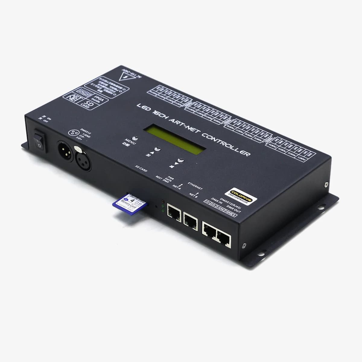 16Port 16320Pixel Resolume/Madmapper Artnet al controller di pixel SPI Funziona con WS2811 WS2812 WS2815 Per la luce di striscia principale