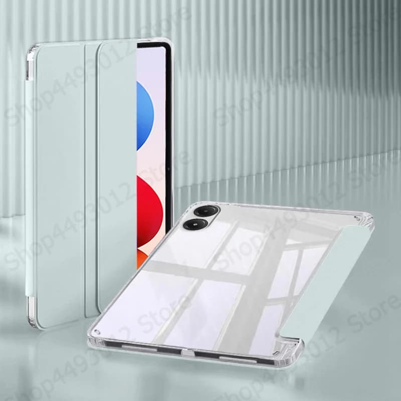 Per Xiaomi Redmi Pad 2 Pro Custodia da 12.1 pollici Trifold Acrilico Trasparente Duro Indietro Supporto Tablet Fonda Per Redmi Pad 2 Pro Custodia 2025