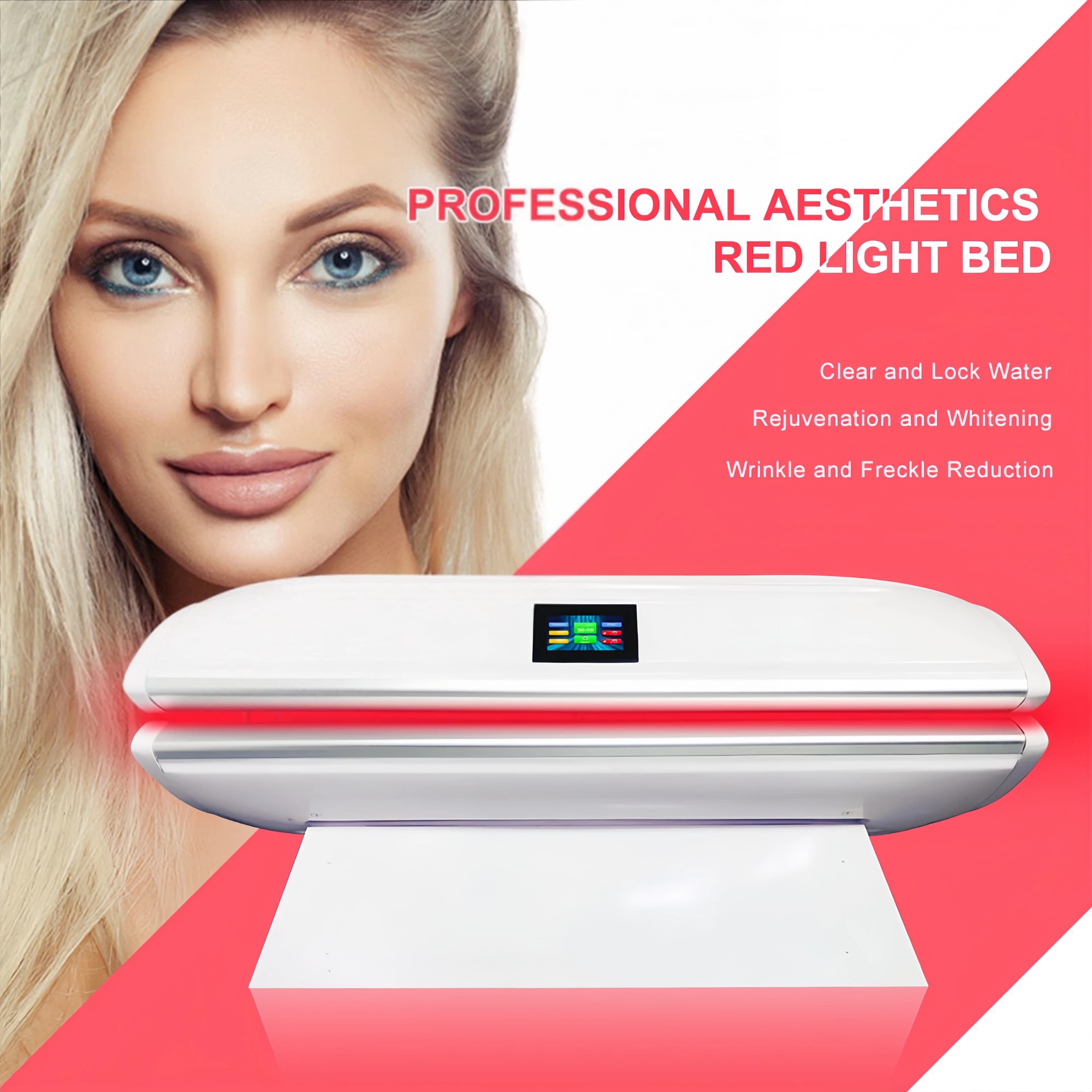 Cot for Red Light Therapy, Skin Clearance Treatment, Collagen Spa Cot, Commercial Sauna Room for Full Body Rejuvenation