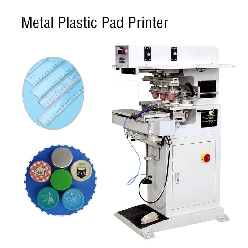 Stampante a tampone 175-90S2 1-2 colori per metallo, plastica, vetro, tazze, occhiali da sole, logo in silicone, tazze d'inchiostro