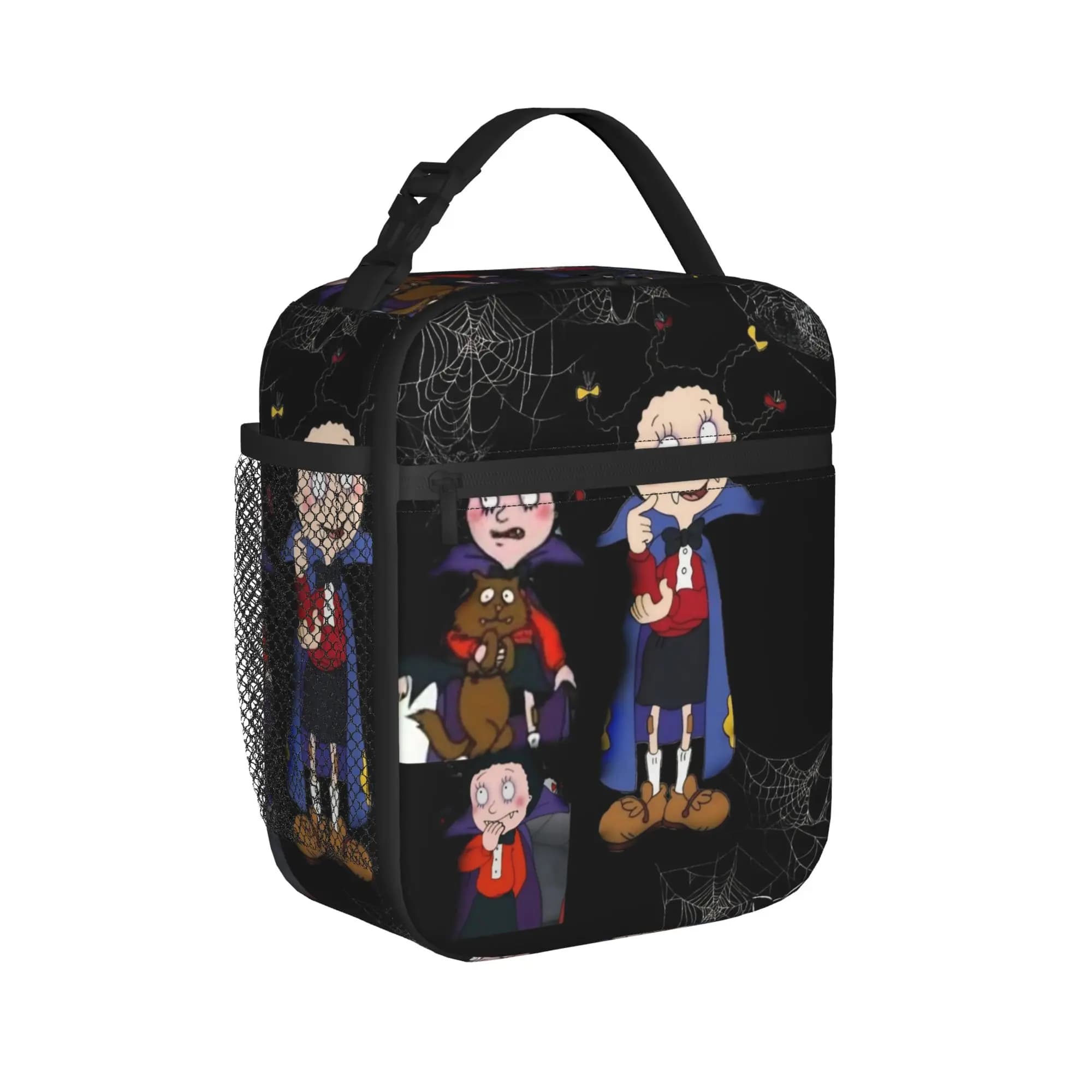 Mona The Vampire Anime Merch Insulated Lunch Bag For Work Food Box Portable Thermal Cooler Lunch Boxes