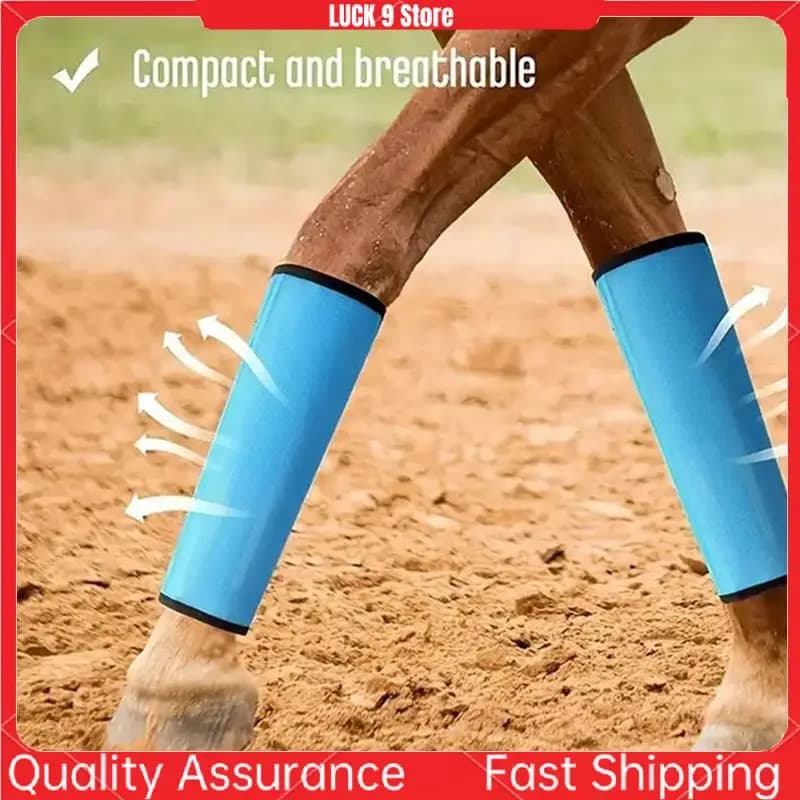 4 pezzi stivali per cavalli set di 4 leggings per cavalli avvolge le gambe allenamento sportivo forniture professionali-AB52