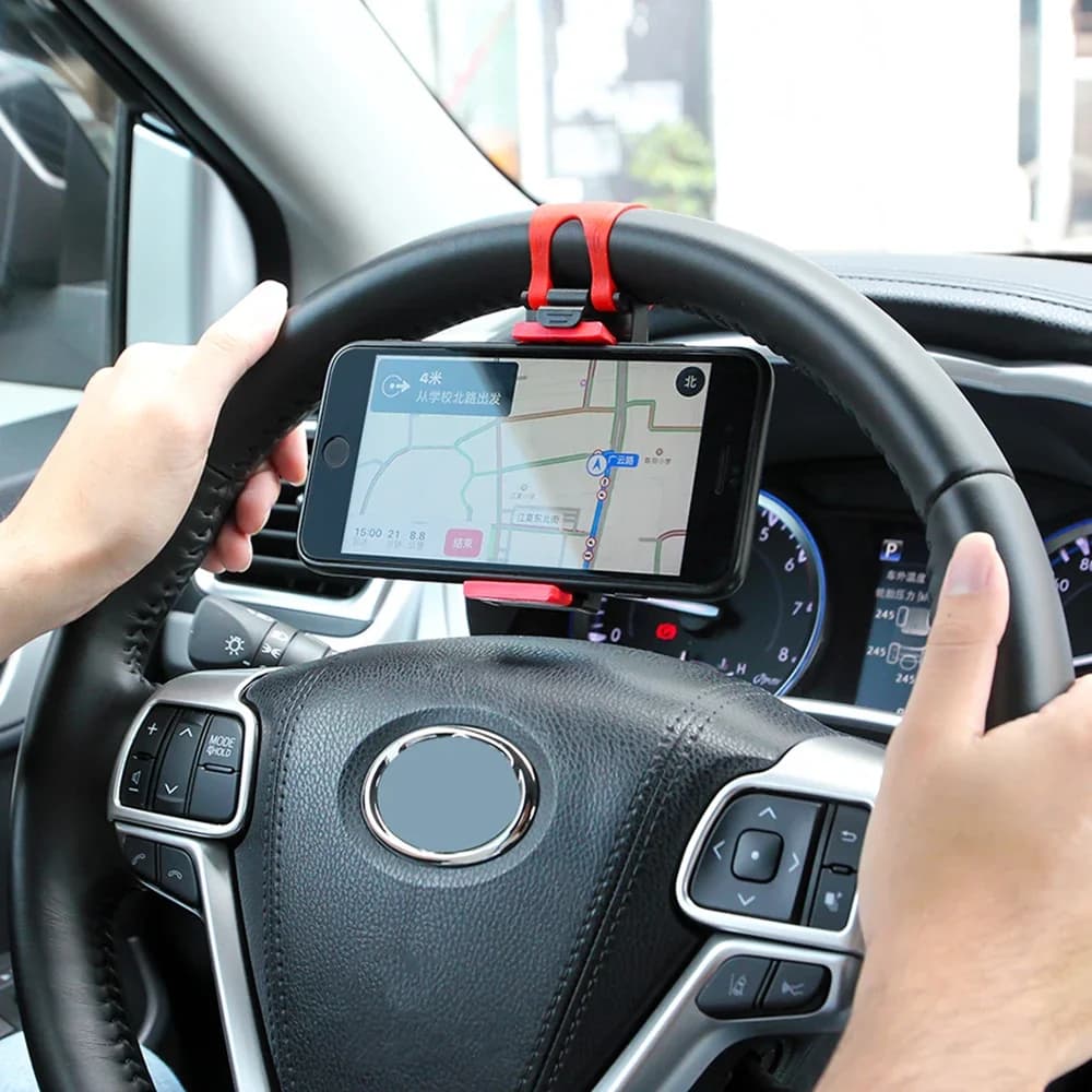 Staffa universale per auto volante per auto supporto per telefono supporto per Clip fibbia elastica supporto per navigatore GPS supporto per telefono da auto