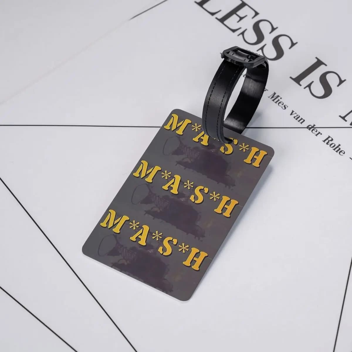 Etichetta per Bagagli Mash 4077 Hawkeye Kinger Alan Alda, Accessori per Valigie, Etichetta da Viaggio, Porta Nome ID