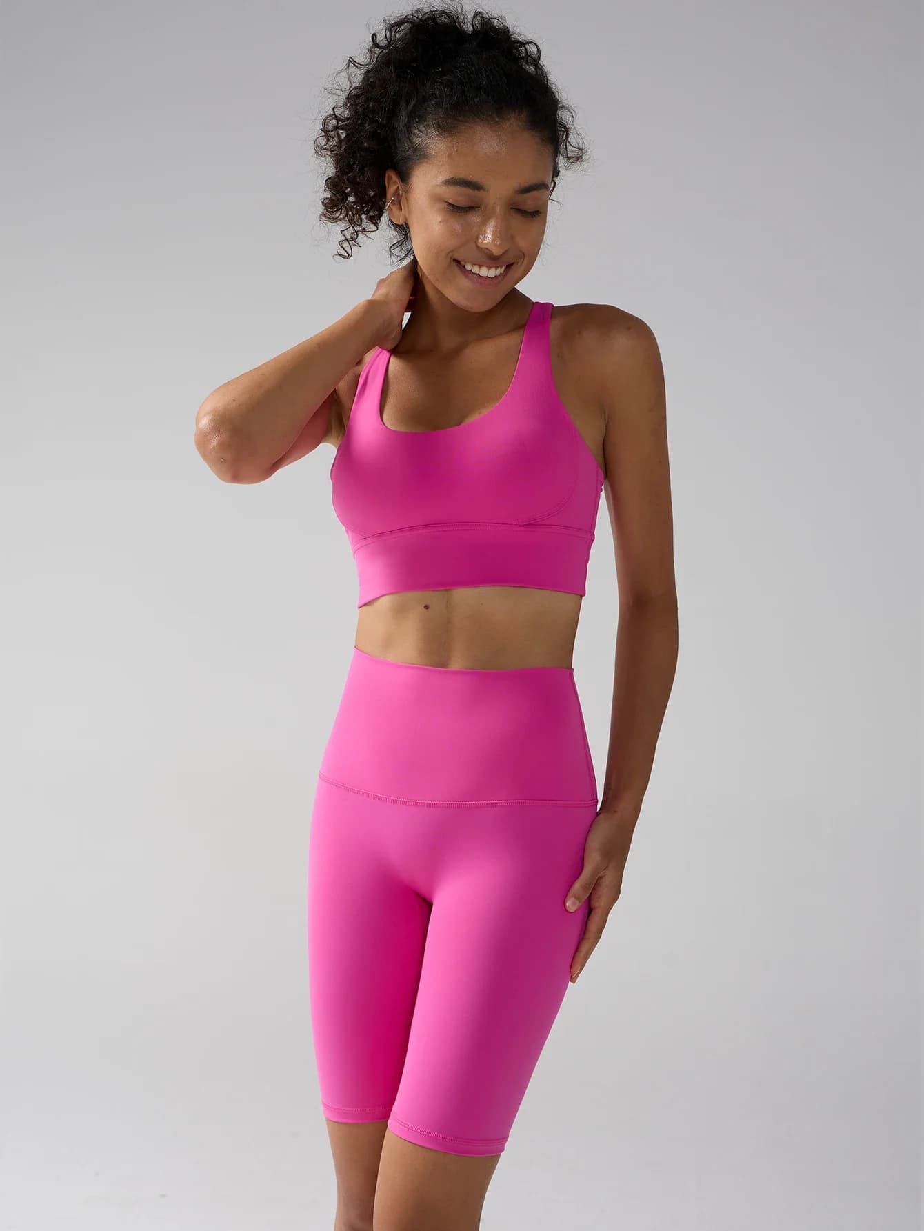 Women's Sports Complex 2 Pieces: Top Sports Bra and Leggings for Yoga, Pilates, Fitness and Gym Training