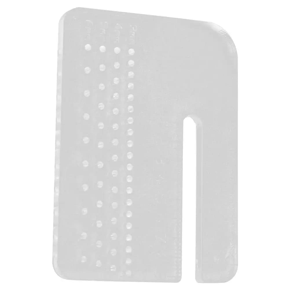 Leathercraft Essential Acrylic Punch Plate Handcrafted Stitching Aid for Accurate Hole Punching in Belts Bags and