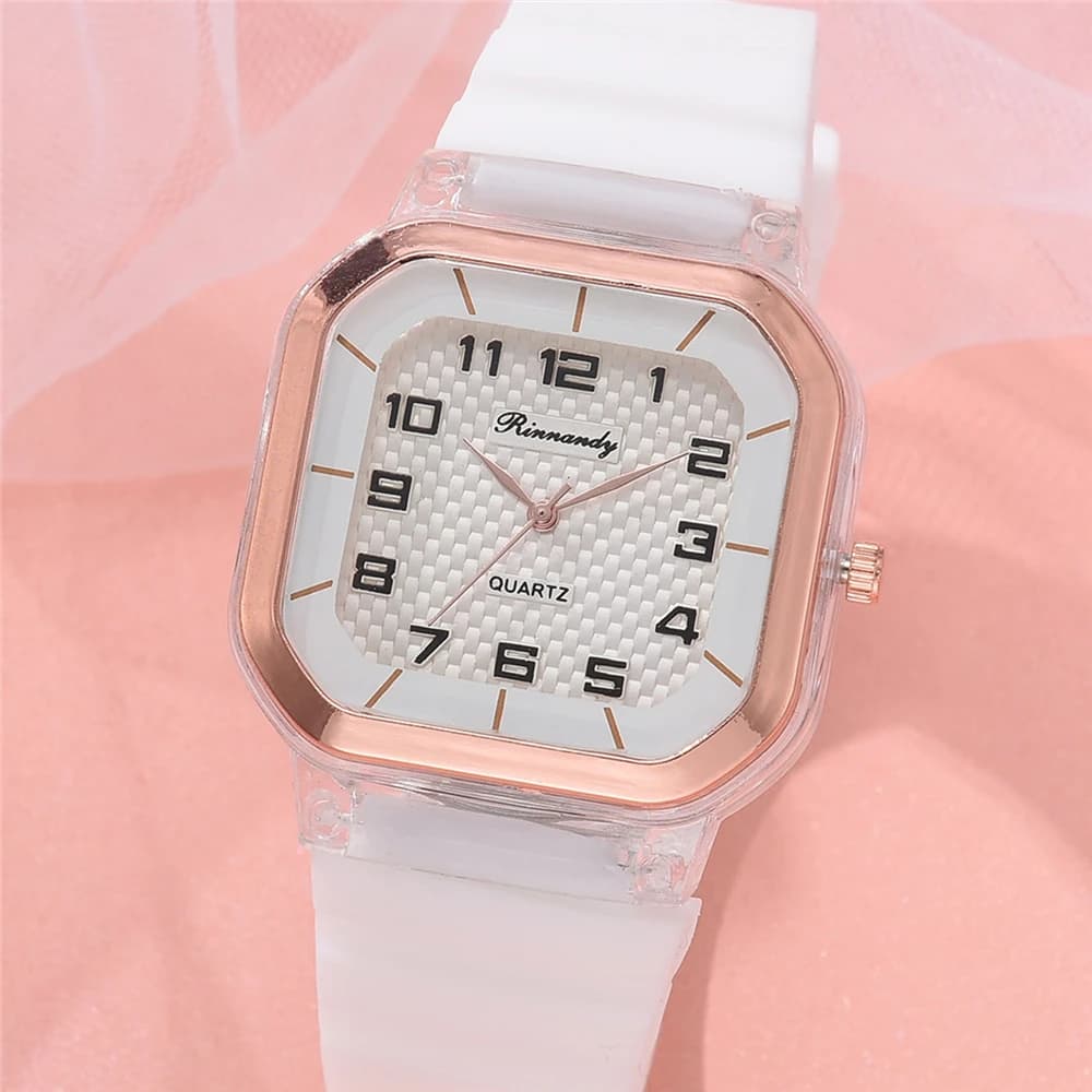 fashion silicone band women sports watch
