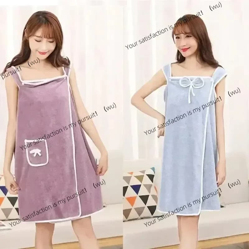 Women's Bath Towels Girls Wearable 140*85 cm Quick Drying Bathroom Beach Spa Bath Bathrobes Clothes, Shower Ensuite Bathroom and Towel
