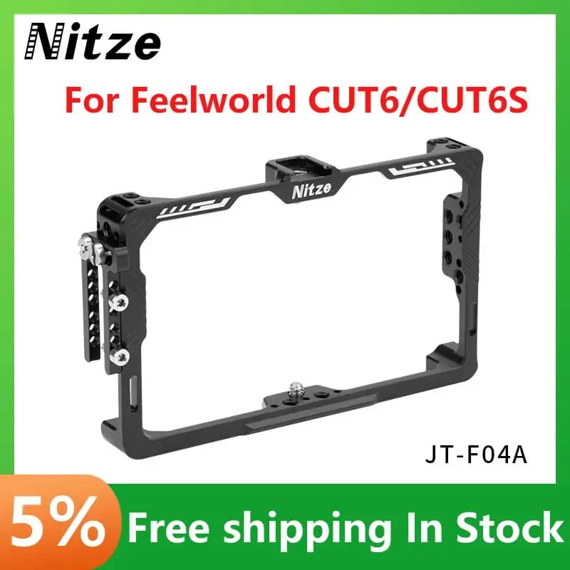 Cage Cage Feelworld CUT6/CUT6S with HDMI compatible clamp for Rig monitor cable clamp