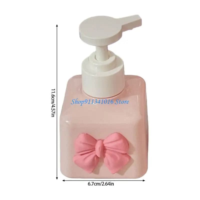 Bottle with reusable pump with decorative bow design for bottle dispenser soap dispenser for shampoo for hand