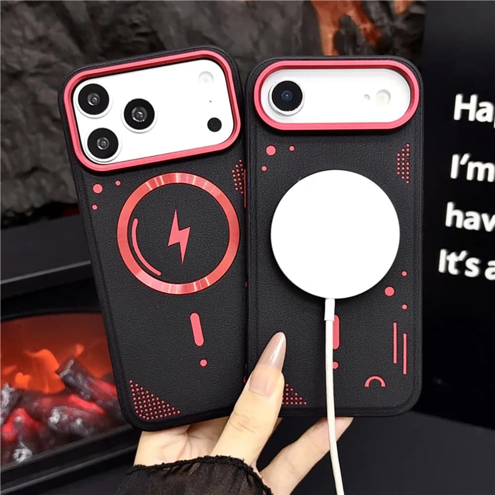 Magnetic Case For Apple iPhone 17 16 15 14 Pro Max Support Strong Magnetism Charge Hard Shell Back Cover Protection Cases