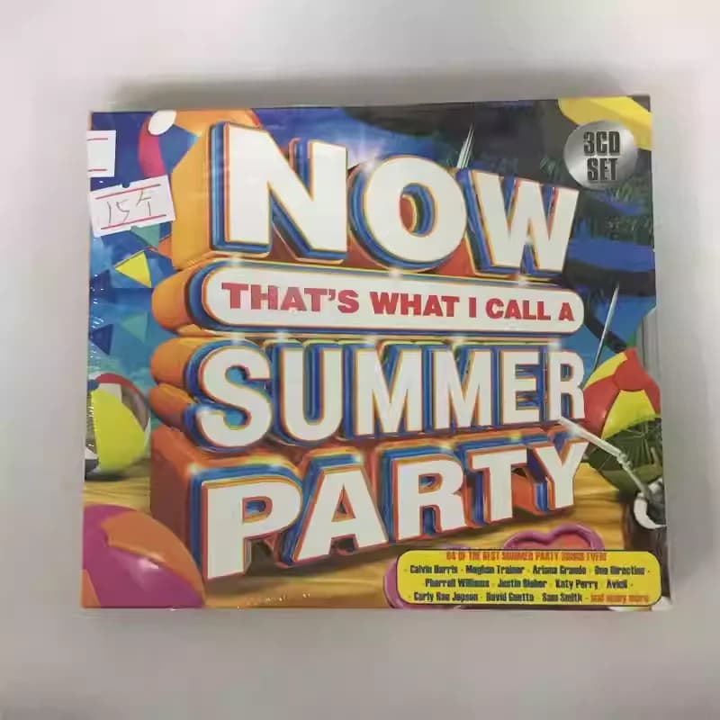 Classic Pop Album of Various Artists, Music CD 'Now That's What I Call A Summer Party', 3CD Musical Recording, Soundtracks Collection for Cosplay, Gift Pack