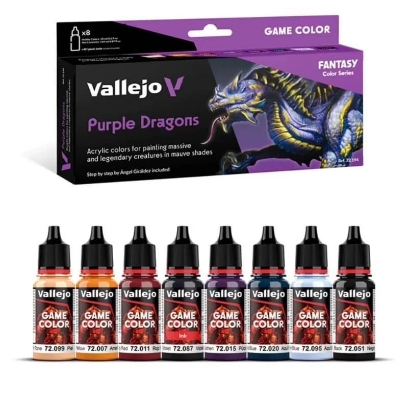 Vallejo Model Environmentally Friendly Water-based Acrylic Painti Set 8x17ml Game Color for Model Hobby DIY Craft Painting