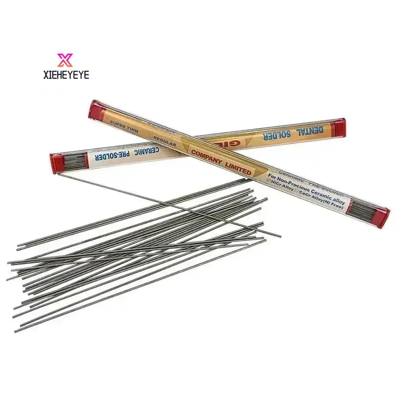 1/2Pcs Dental Ceramic Solder Rods Pre-Solder Welding Material for Denture Processing Dental Lab Technician