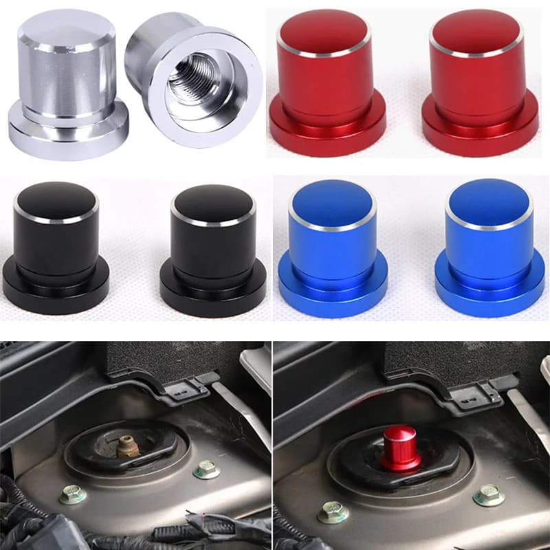 1 pz Auto In Alluminio Ammortizzatore Viti Tappo di Copertura Trim Impermeabile Per Nissan Sylphy Qashqai J11 X-Trail Rogue T32 Altima Teana