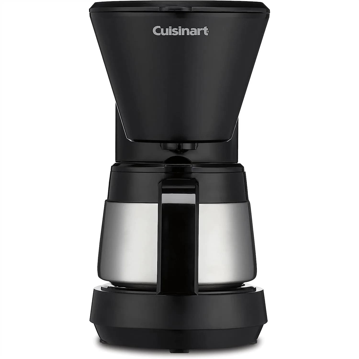 Macchina da caffè da 5 tazze con caraffa in acciaio inossidabile, serbatoio dell'acqua rimovibile, funzione pausa e mantenimento in caldo, design compatto