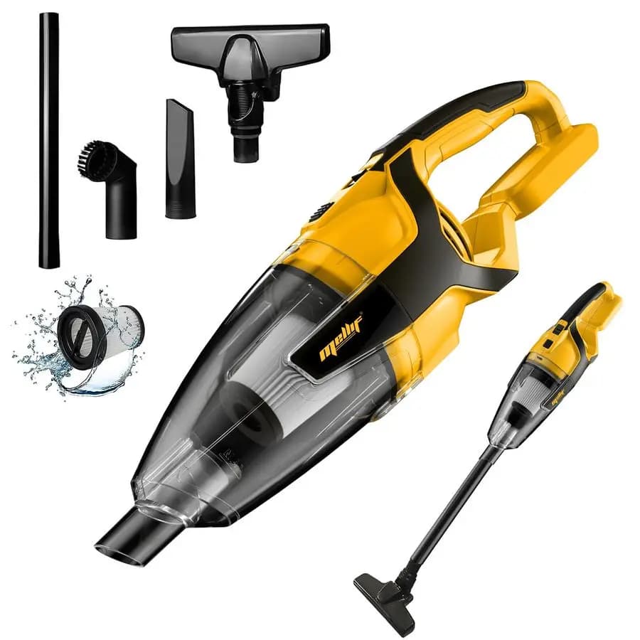 Aspirapolvere Portatile Senza Fili Compatibile con Batteria Dewalt 20v Max Solo per Pavimenti Duri, Tappeti, Auto e Peli di Animali