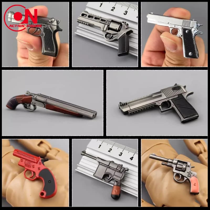 1/6 Bilancia M1911 M1896 P38 PPK Revolver Pistola Pistola Mini Modello Misura 12 ''Soldato Action Figure Corpo Bambole
