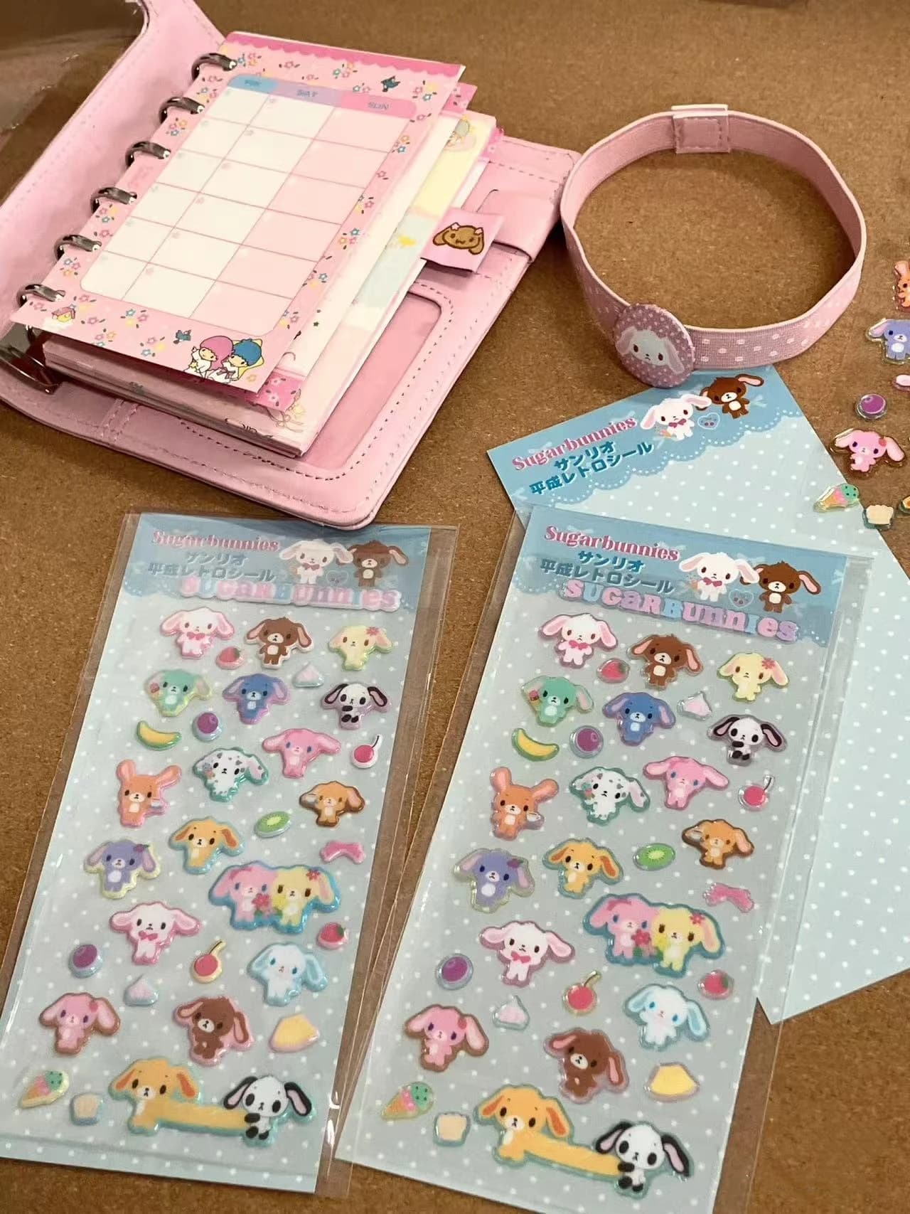 Nuovi Adesivi 3D Trasparenti Sanrio Sugarbunnies, Giocattoli Decorativi per Diario di Ragazze, Adesivi Fai-da-Te per Custodie Telefono e Decorazione Fotocamera