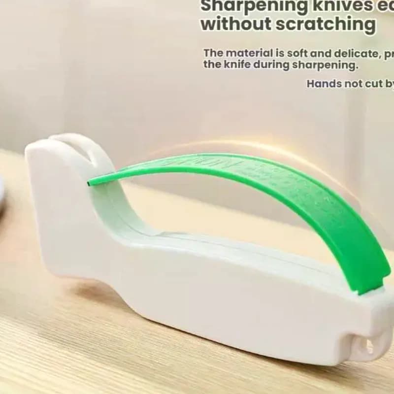 New Manual Knife Sharpener With Soft PP Protective Handle And Fast Sharpening Perfect For Home Kitchen Daily Use