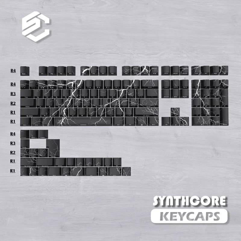 Keycaps Lightning 2.0 ad alta trasparenza, keycaps personalizzati traslucidi per tastiera meccanica Wooting