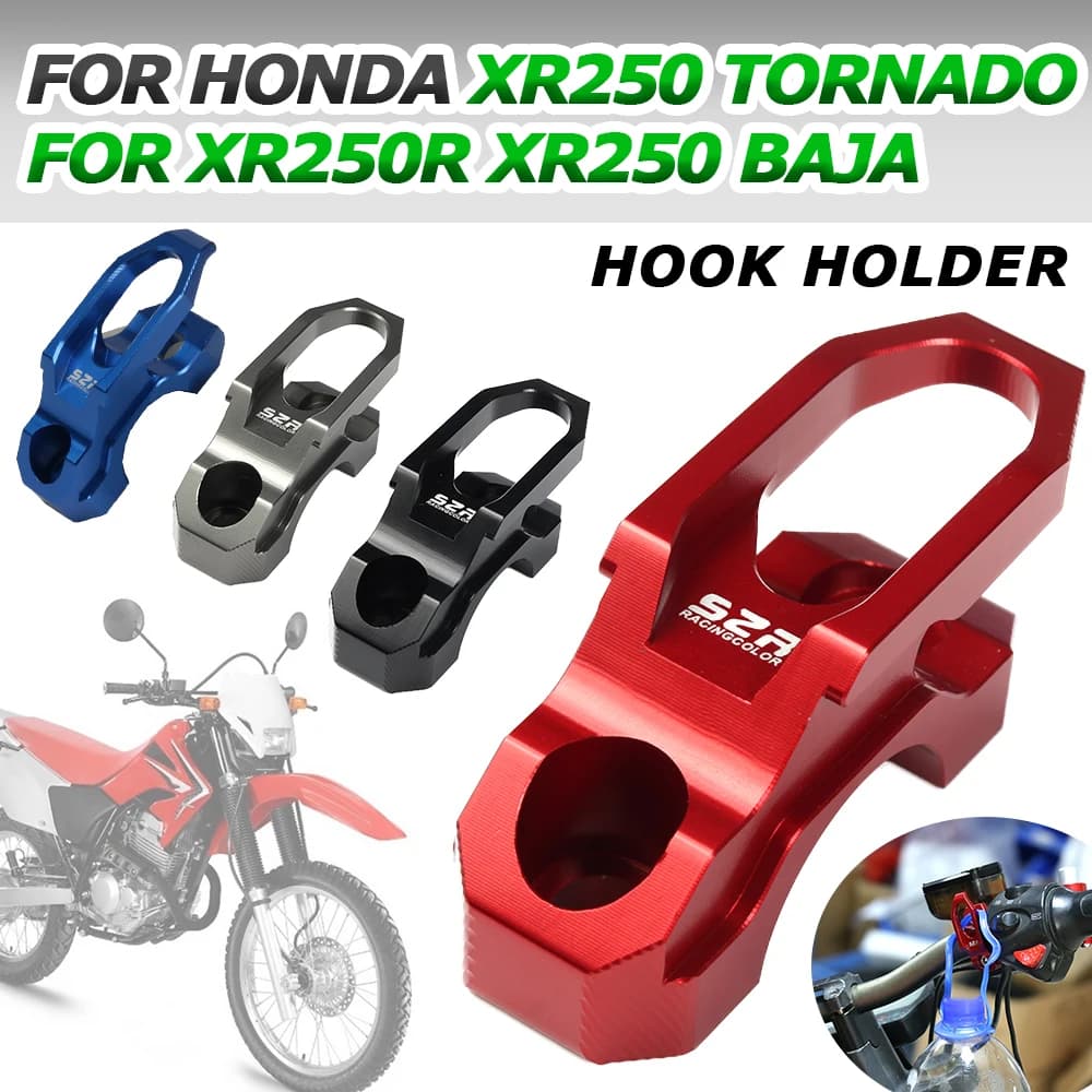 Per HONDA XR250 Tornado XR 250 R XR250R XR250 BAJA accessori per moto gancio per casco morsetto per bagagli supporto per borsa gancio per impugnatura parti