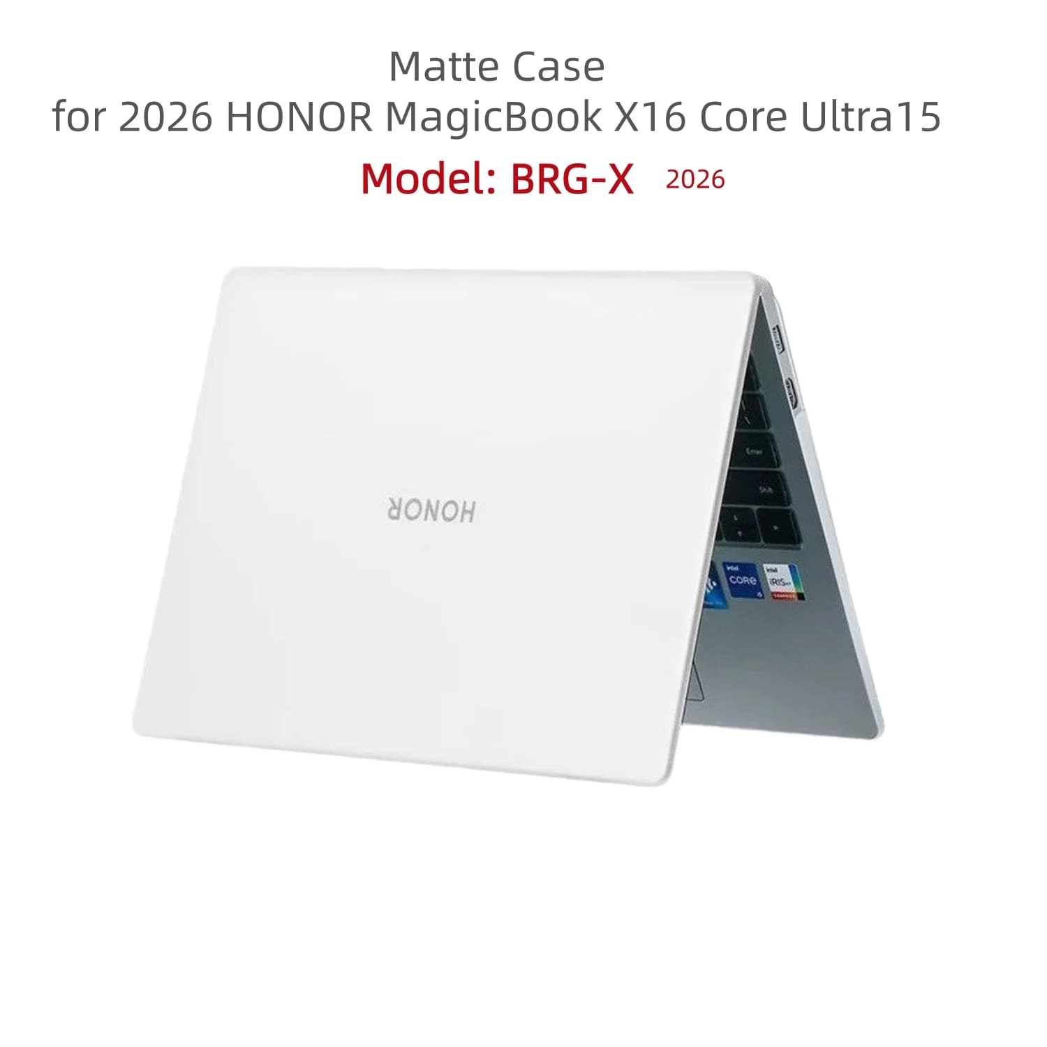 Custodia Opaca per BRG-X Honor MagicBook X16 2026, Cover Rigida per Laptop da 16 Pollici con Protezione Antiurto e Chiusura a Scatto