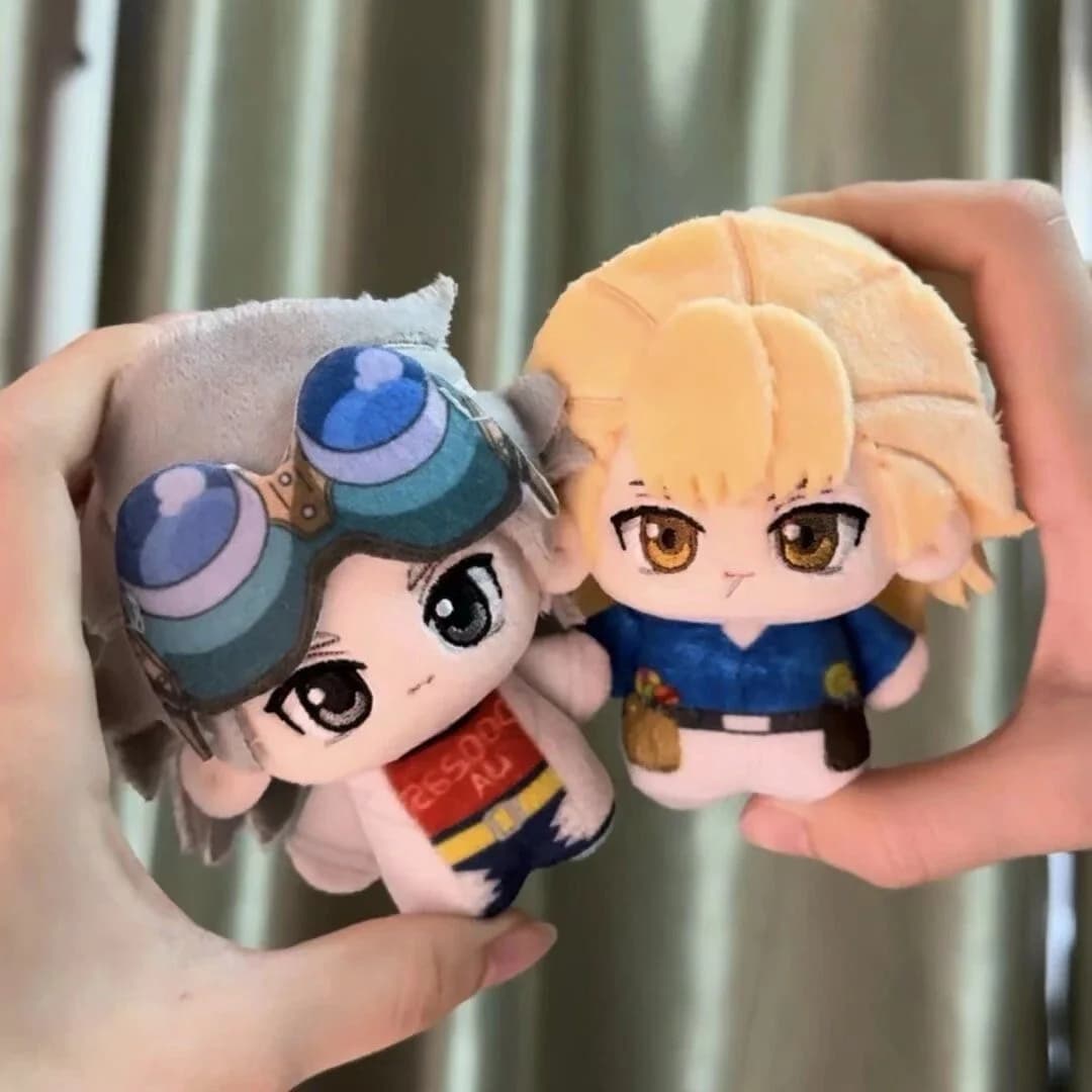 10cm Anime Stanley Snyder Xeno Houston Wingfield Plushie Dr.X Cosplay Stuffed Plush Doll Toy Pendant Keychain Birthday Xmas Gift
