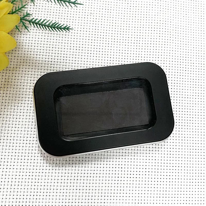 Black Magnetic Needle Suction Box Intake Box For Grinded Needle Suction Box Tool Kits With Needle Box And Embroidery Wire