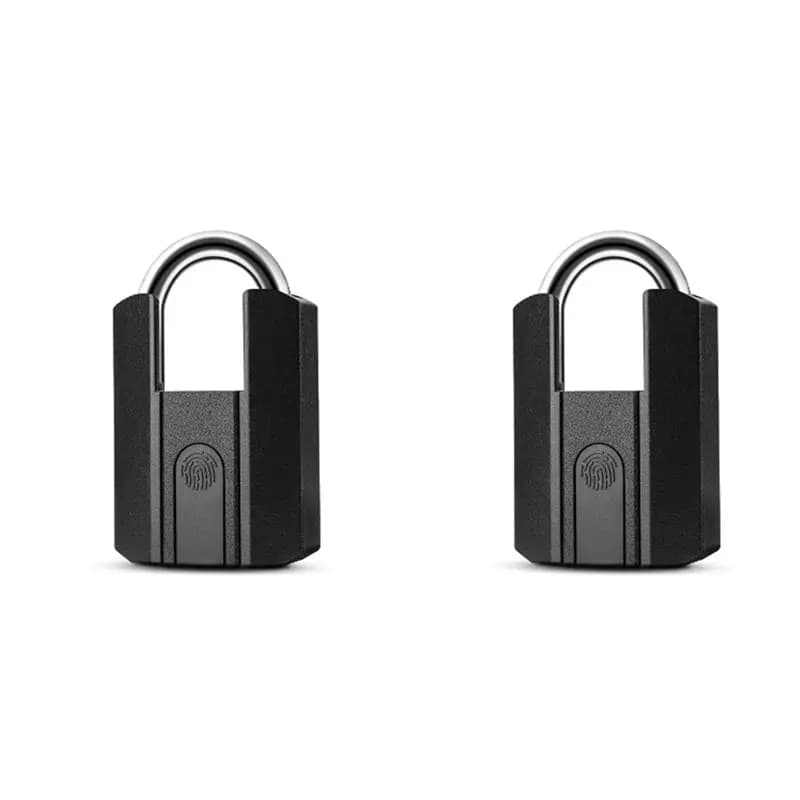 Serratura con Impronta Digitale AS62 2X con Chiave di Backup, Ricaricabile USB, App Ttlock/BT, Sblocco con Impronta Digitale, Smart Keyless IP67
