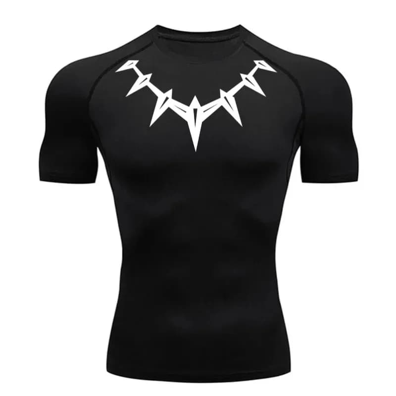 Compression Long-sleeved Shirt Running Sportswear Men's Gym Bodybuilding T-shirt Short-sleeved Quick-drying Summer Sports Top
