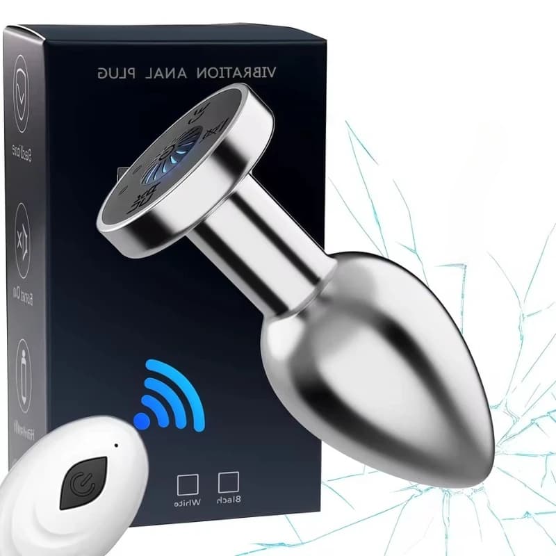 Vibratore anale telecomandato Massaggiatore prostatico maschile Led Vibrazione Butt Plug Clitoride femminile Stimolatore della vagina Masturbatore Giocattolo del sesso