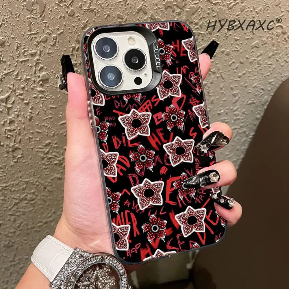 Retro 80s Dark Sci-fi Print Phone Case For iPhone 11 12 13 14 15 16 17 Pro Max Soft Shockproof Back Cover