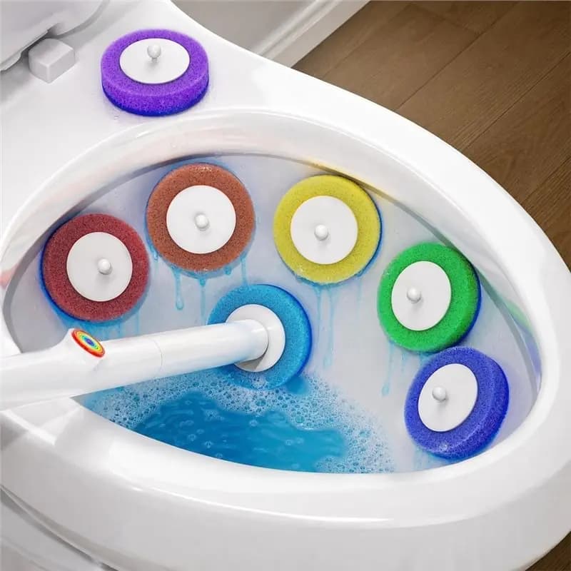 ABKY-Disposable For Deep Cleaning Toilet Brush, Toilet Cleaner, Toilet Brush And Brush Holder Set For Toilets